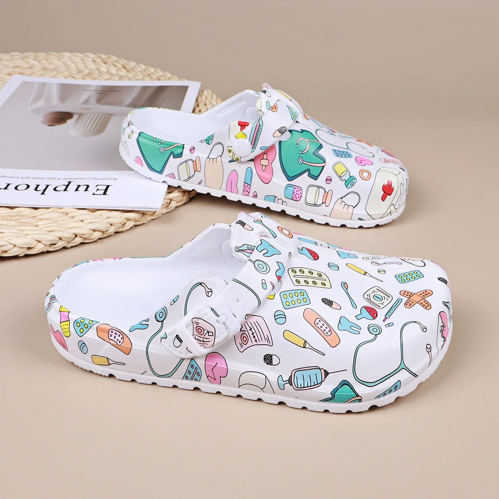 Zuecos Bianca Print