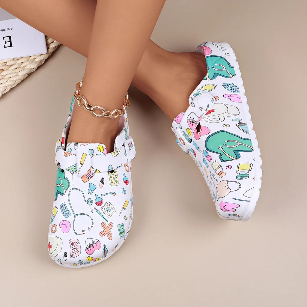 Zuecos Bianca Print