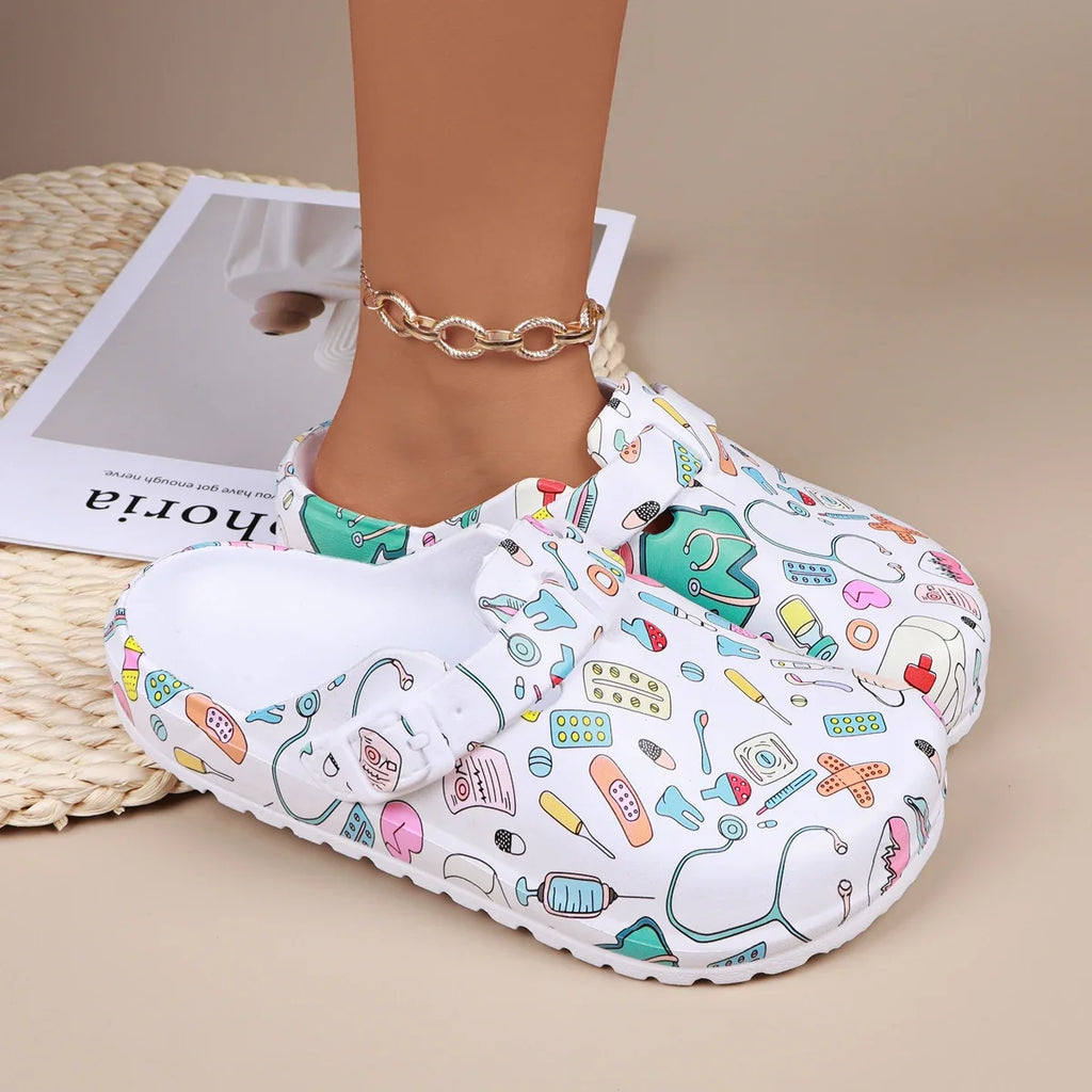Zuecos Bianca Print